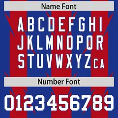 Royal Red Razr Stripe Graffiti Pattern Flag Football Jersey 4