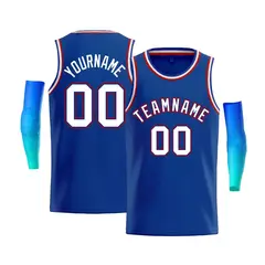 Royal Red-Royal Classic Bull Men's Basketball Jersey 1
