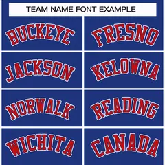 Royal Red Royal-White Classic Style Hockey Jersey 3