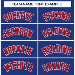 Royal Red Royal-White Classic Style Hockey Jersey 3