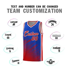 Royal Red Splash Basketball Kit for Team Play 4