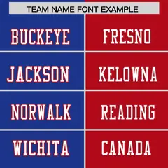 Royal Red Split Two-Tone Authentic Football Jersey 3