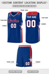 Royal Red Star Graffiti Basketball Jersey Sports Uniform 2