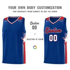 Royal Red Star Graffiti Basketball Jersey Sports Uniform 3