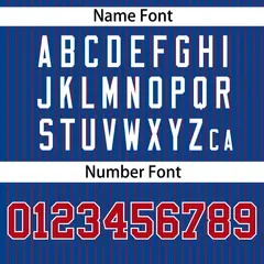 Royal Red Stripe Authentic Pullover Baseball Jersey 4