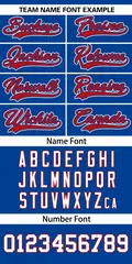 Royal Red Texas City Nightscape Authentic Baseball Jersey 3