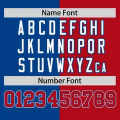Royal Red Two-Tone Striped Authentic Baseball Jersey 4