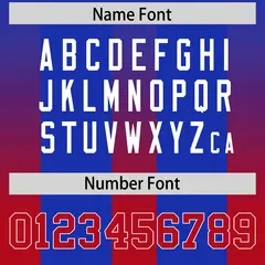 Royal Red Vertical Gradient Stripe Fashion Football Jersey 4