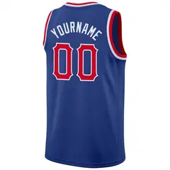 Royal Red-White Classic Athletic Basketball Jersey 6