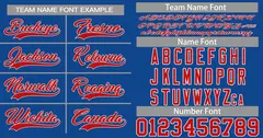 Royal Red-White Classic Authentic Baseball Jersey 3