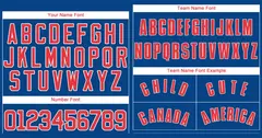 Royal Red-White Classic Authentic Baseball Jersey 3
