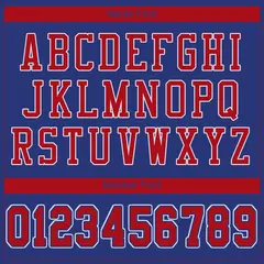 Royal Red-White Classic Mesh Authentic Football Jersey 3