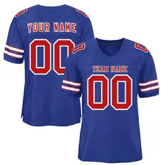 Royal Red-White Classic Style Authentic Football Jersey 1