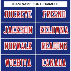 Royal Red-White Classic Style Authentic Football Jersey 3