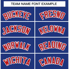Royal Red-White Classic Style Hockey Jersey 3