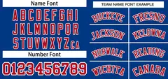 Royal Red-White Classic Two-Button Softball Jersey 3