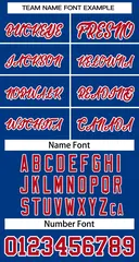 Royal Red-White Classic Two-Button Softball Jersey 3