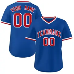 Royal Red-White Orange Pullover Baseball Jersey