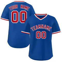 Royal Red-White Orange Pullover Baseball Jersey