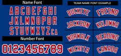 Royal Red-White Orange Pullover Baseball Jersey 3
