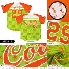 Royal Red-White Raglan Star Print Baseball Jersey 5