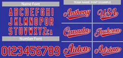 Royal Red-White Stripe Authentic Fashion Baseball Jersey 3