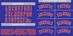 Royal Red-White Stripe Authentic Fashion Baseball Jersey 3