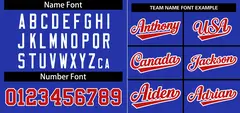 Royal Red-White Stripe Raglan Baseball Jersey 3