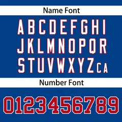Royal Red-White Stripe Raglan Baseball Jersey 4