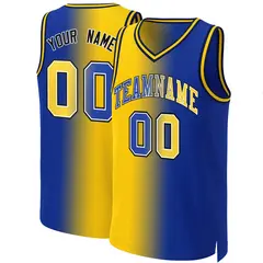 Royal Royal-White Gradient Fashion Basketball Jersey 1