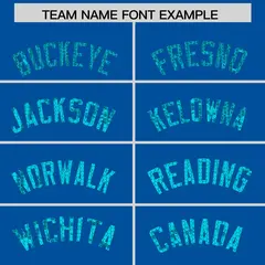 Royal Sequined Trim Athletic Basketball Jersey 3