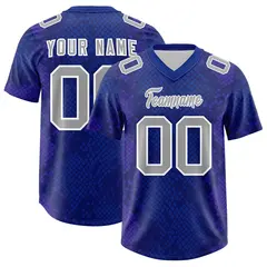 Royal Snakeskin Graffiti Pattern Authentic Football Jersey