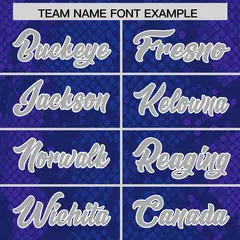 Royal Snakeskin Graffiti Pattern Authentic Football Jersey 3