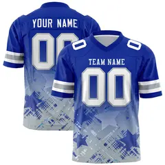 Royal Star Gradient Flag Football Jersey 1