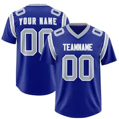 Royal Two-Tone Shoulder Cut Authentic Football Jersey