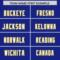 Royal Two-Tone Shoulder Cut Authentic Football Jersey 3