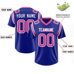 Royal Two-Tone Shoulder Cut Authentic Football Jersey 2