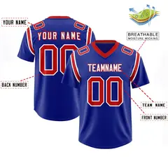 Royal Two-Tone Shoulder Cut Authentic Football Jersey 2