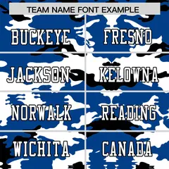 Royal White-Black Camo Authentic Football Jersey 3