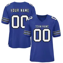 Royal White-Black Classic Authentic Football Jersey