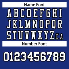 Royal White-Black Classic Authentic Football Jersey 4