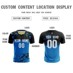 Royal White Breathable Athletic Soccer Jersey 4
