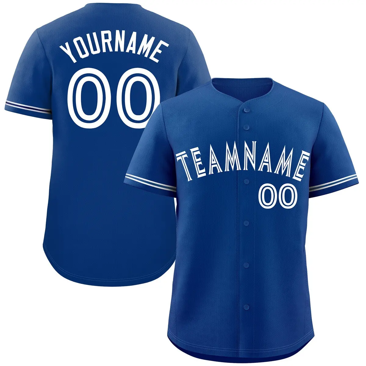 Royal White Bull Classic Authentic Baseball Jersey