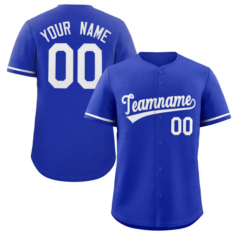 Royal White Classic Authentic Baseball Jersey