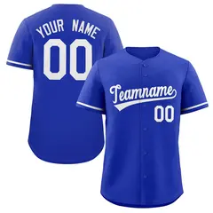 Royal White Classic Authentic Baseball Jersey 1
