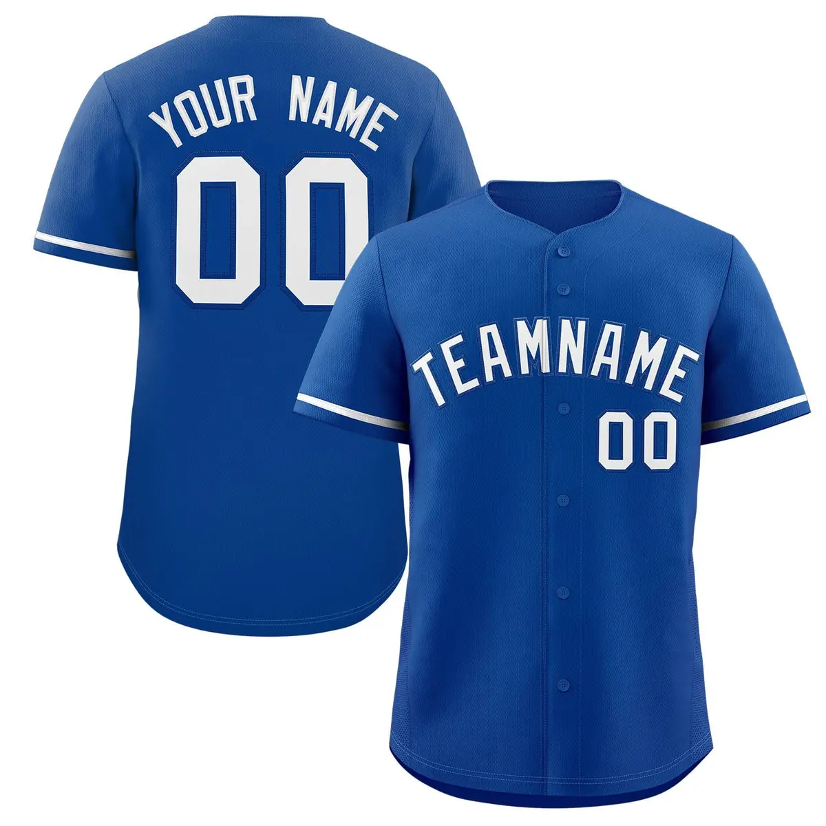 Royal White Classic Authentic Baseball Jersey