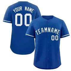 Royal White Classic Authentic Baseball Jersey