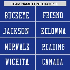 Royal White Classic Authentic Football Jersey 3