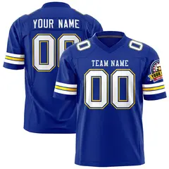 Royal White Classic Authentic Football Jersey