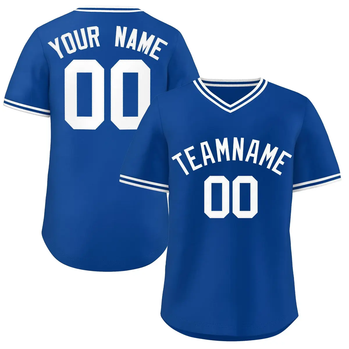 Royal White Classic Authentic Pullover Baseball Jersey